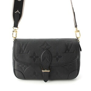 Louis Vuitton Monogram Empreinte Diane Shoulder Bag Black